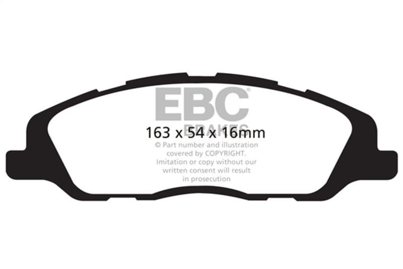 EBC 13-14 Ford Mustang 3.7 (A/T+Performance Pkg) Redstuff Front Brake Pads DP31868C