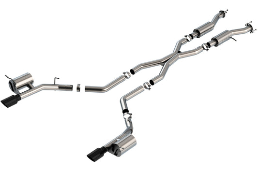 Borla 140885BC 2021+ Dodge Durango SRT Hellcat 6.2L V8 AWD S-Type Cat-Back Exhaust System - Black Chrome Tips - #140885BC