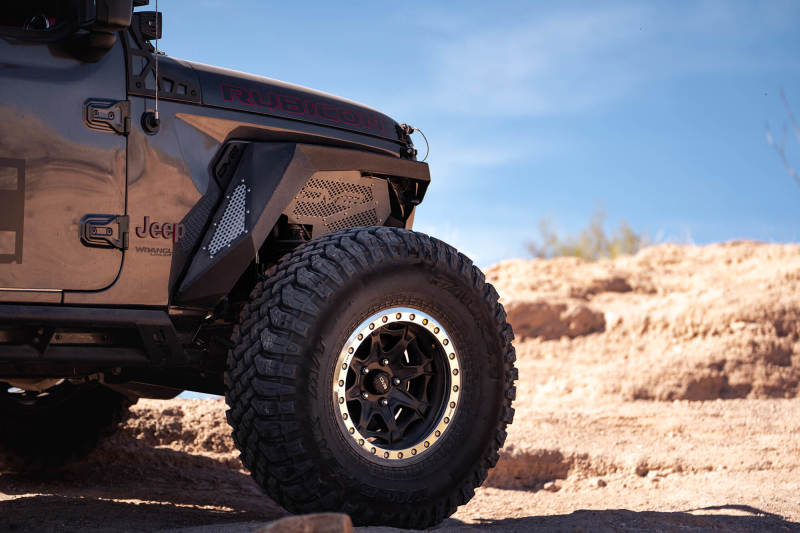 DV8 Offroad 2018+ Jeep Wrangler JL Front Inner Fenders - Black - #INFEND-03FB