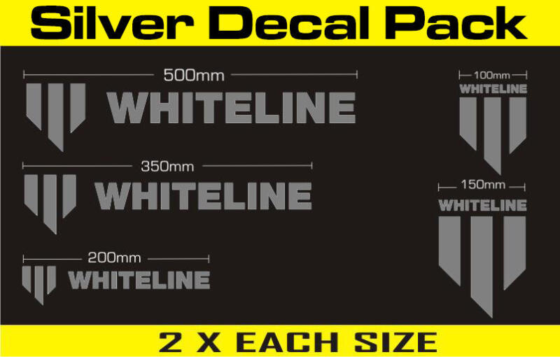 Whiteline KWM003 Decal Kits 10-Pack Silver