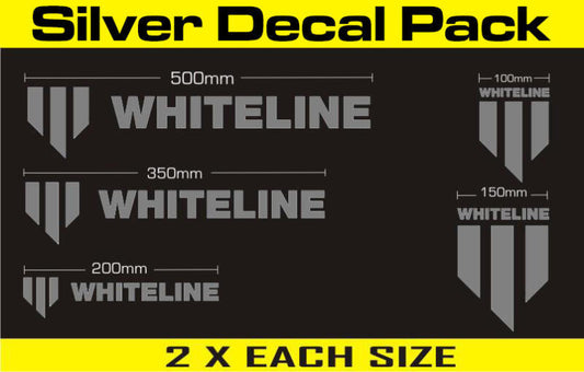 Whiteline KWM003 Decal Kits 10-Pack Silver