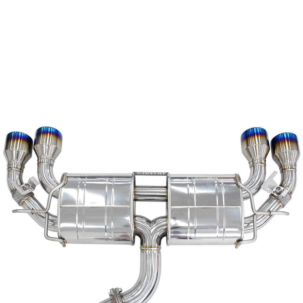 Invidia HS22GFR8GV4RT Volkswagen 22-Up VW GOLF-8R R400 Rolled Titanium tips Cat-back Exhaust