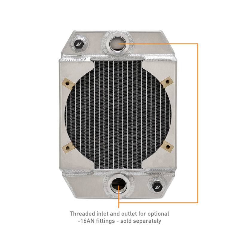 Mishimoto Universal Drag Race Performance Aluminum Radiator - Natural - #MMRAD-UNI-DRGN