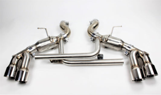 Mishimoto 2016+ Chevrolet Camaro SS Quad-Tip Pro Axle-Back Exhaust w/ Polished Tips - #MMEXH-CAM8-16AQTPP