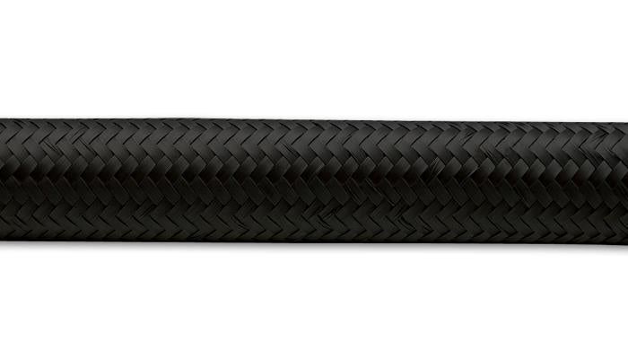 Vibrant -4 AN Black Nylon Braided Flex Hose (2 foot roll)