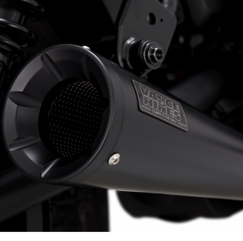 Vance & Hines 48421 Upsweep Slip-On Black for 2017-2024 Honda Rebel 500