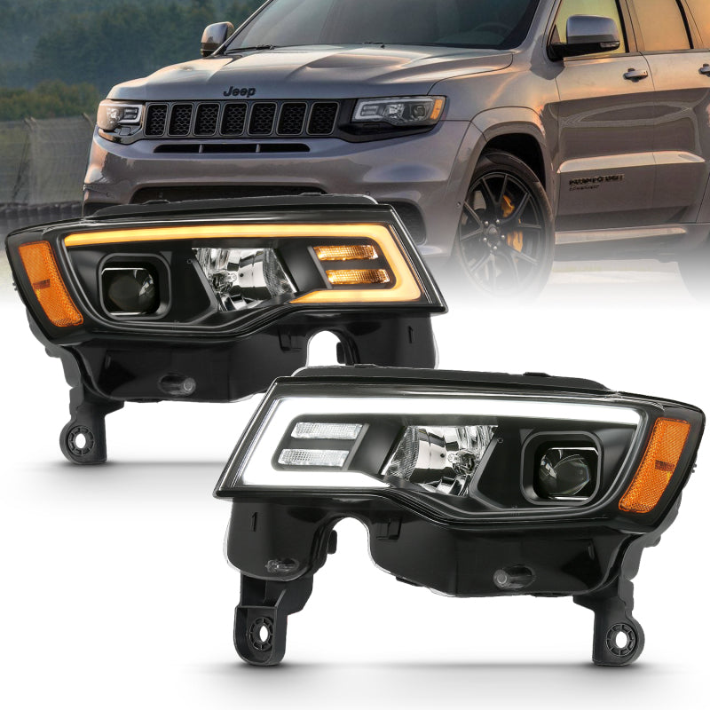 ANZO 2017-2022 Jeep Grand Cherokee LED Projector Headlights