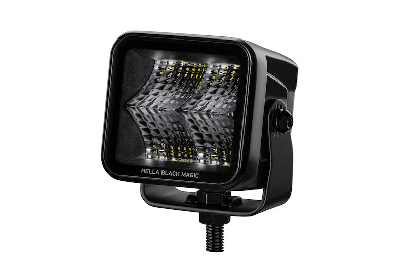HELLA 358176801 Black Magic 2.7in LED Cube Kit - Flood Beam
