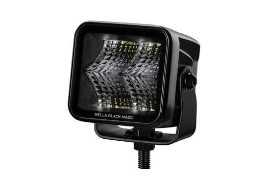 HELLA 358176801 Black Magic 2.7in LED Cube Kit - Flood Beam