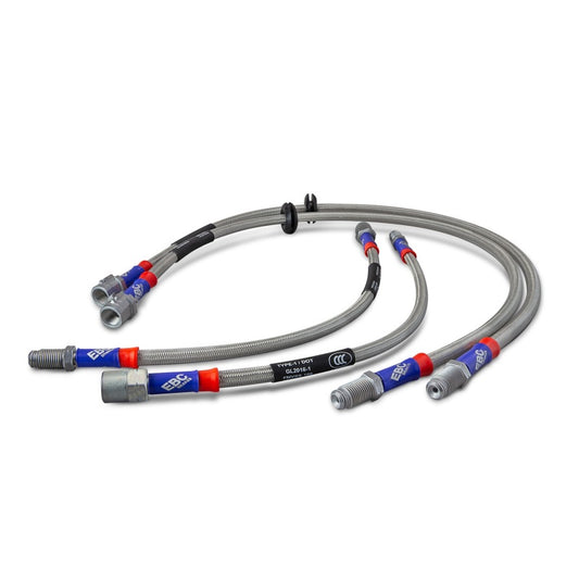 EBC 11-15 Audi Q7 3.0 Supercharged Stainless Steel Brake Line Kit BLA7665-4L