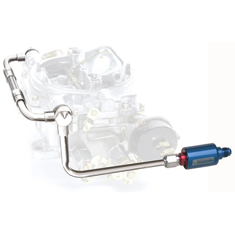 Edelbrock 8133 Dual Feed Line/Thunder Series Carburetor with Fuel Filter