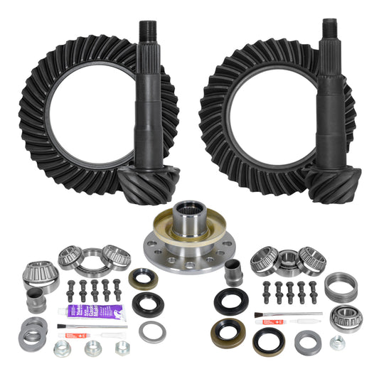 Yukon Gear & Axle YGKT002-456 Ring & Pinion Gear Kit Front & Rear for Toyota 8/7.5R Diff (with Factory Locker) 4.56 Ratio