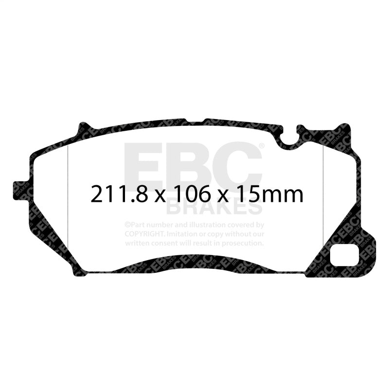 EBC 20-22 Audi RSQ8 4.0TT Yellowstuff Front Brake Pads DP42492R