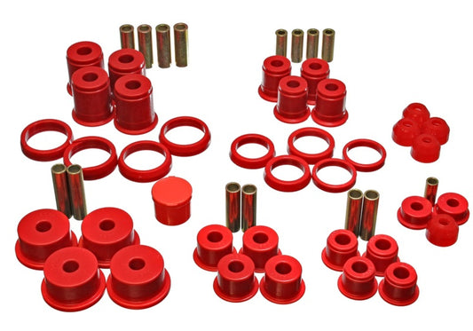 Energy Suspension for 1984-2001 Cherokee Red Hyper-Flex Master Bushing Set 2.18105R