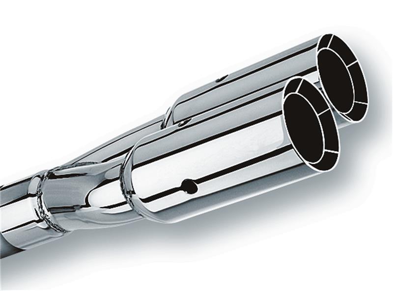Borla 20203 Universal Polished Tip Dual Round Intercooled (inlet 2 1/2in. Outlet 3in) *NO Returns* - #20203