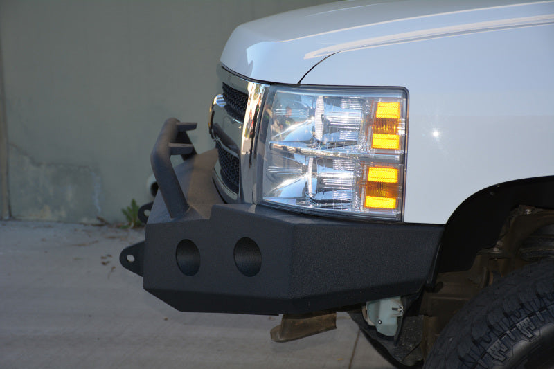 DV8 Offroad 07-13 Chevrolet Silverado 1500 Front Bumper - Black Powdercoat - #FBCS1-01