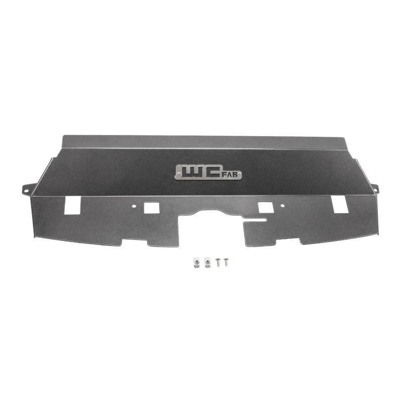 Wehrli Custom Fabrication WCF100546-GW Fabricated Aluminum Radiator Cover Gloss White for 2013-2018 Ram 2500 / 3500 Cummins