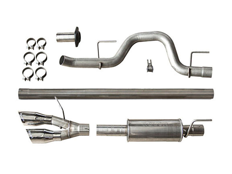 Roush Side Exit Cat Exhaust for 10-14 Ford F-150/Raptor Black Tips 421711-BLK