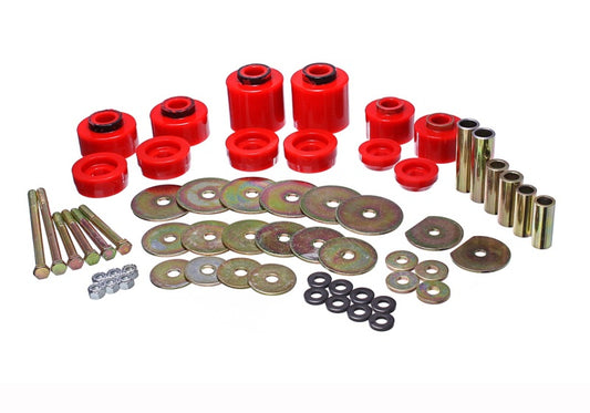 Energy Suspension for 1980-1996 Ford F-150 Red Body Mount Set Incl Hardware 4.4123R