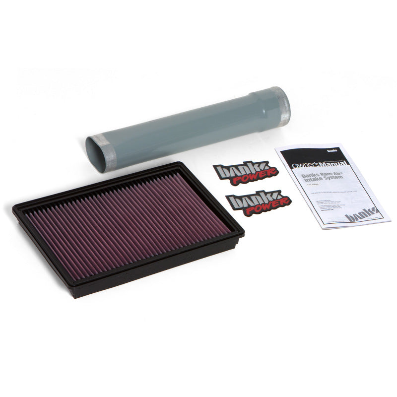 Banks Power Ram Air® Filter Assy w/Silencer Delete Tube - 2014-19 Ram 1500 3.0L EcoDiesel