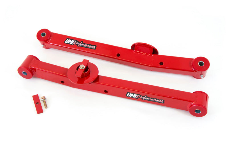 UMI Performance 3655-R Rear Lower Control Arms/Trailing Arms Red