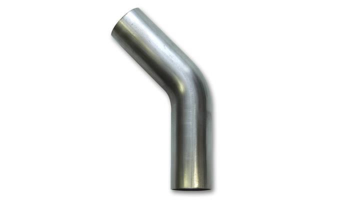 Vibrant 2.75in O.D. T304 SS 45 deg Mandrel Bend 6in x 6in leg lengths