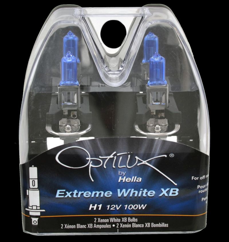 HELLA H71070227 Optilux H1 100W XB Extreme White Bulbs Pair