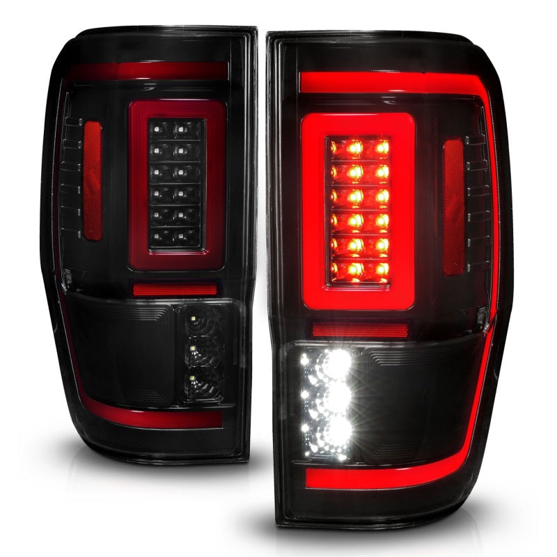 ANZO 2019-2023 Ford Ranger LED Taillights - Smoke Lens w/ Sequential Signal (For All Models)