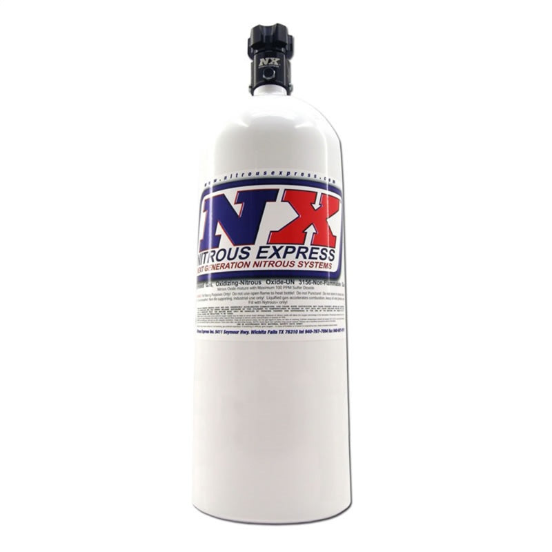 Nitrous Express 15lb Bottle w/Lightning 500 Valve (6.89 Dia x 26.69 Tall) 11150