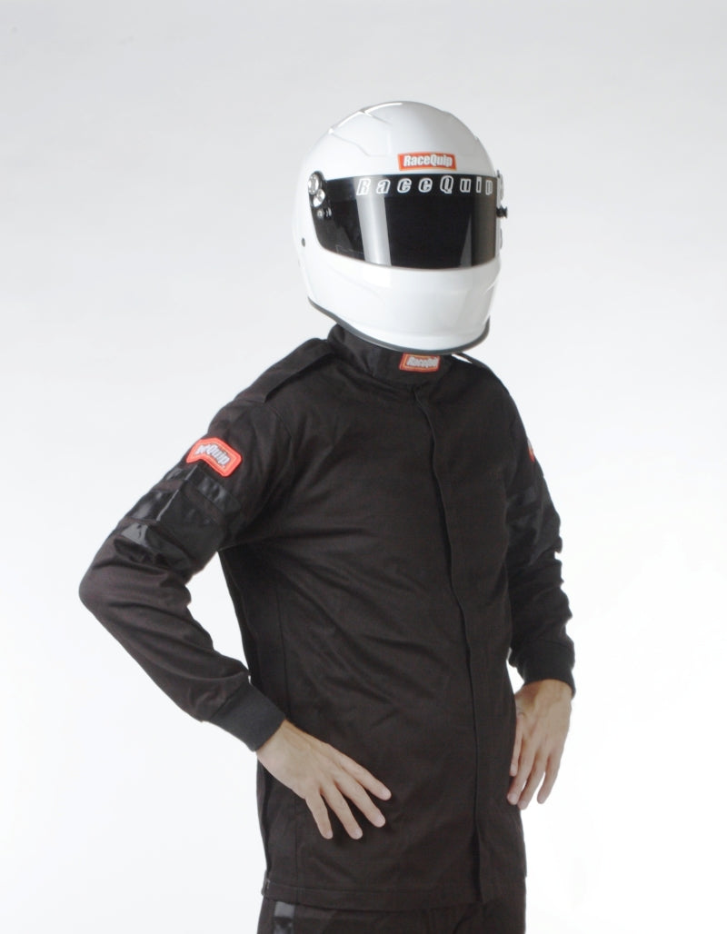 RaceQuip 111005 Black SFI-1 1-Layer Jacket - Large
