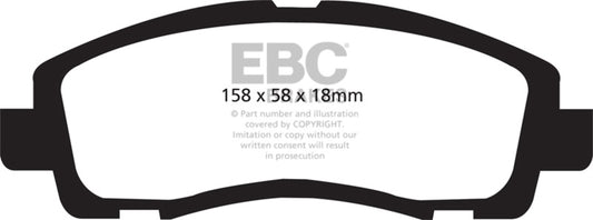EBC 05-14 Honda Ridgeline 3.5 Greenstuff Front Brake Pads DP61753