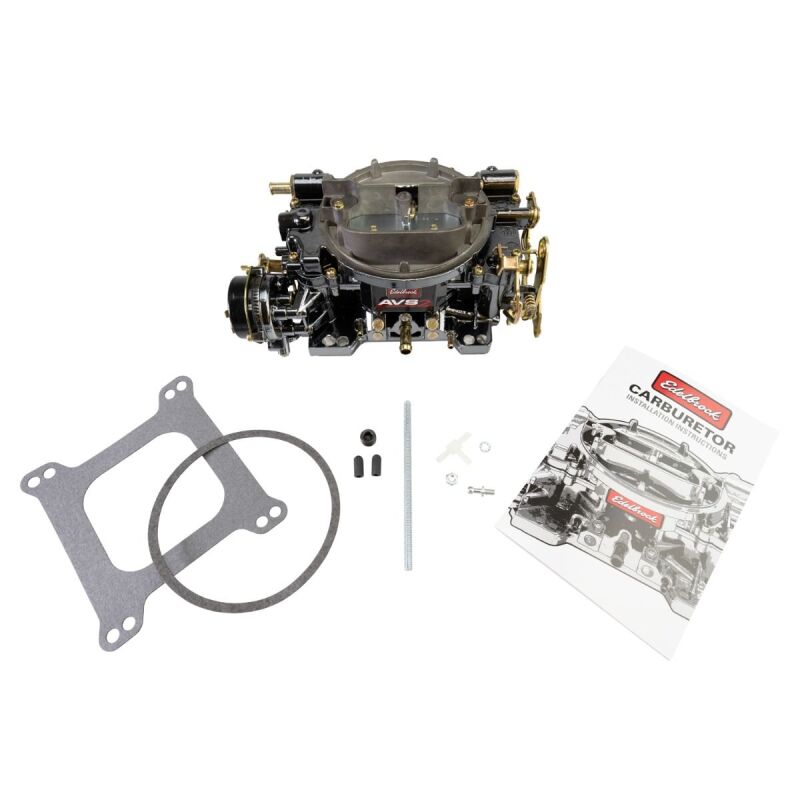 Edelbrock 1906-BP Carburetor AVS2 Series 650 CFM Electric Choke - Black Plasma Finish
