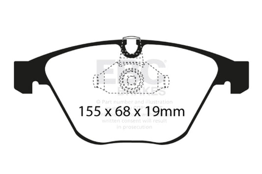 EBC 08-10 BMW M3 4.0 (E90) Redstuff Front Brake Pads DP31449C