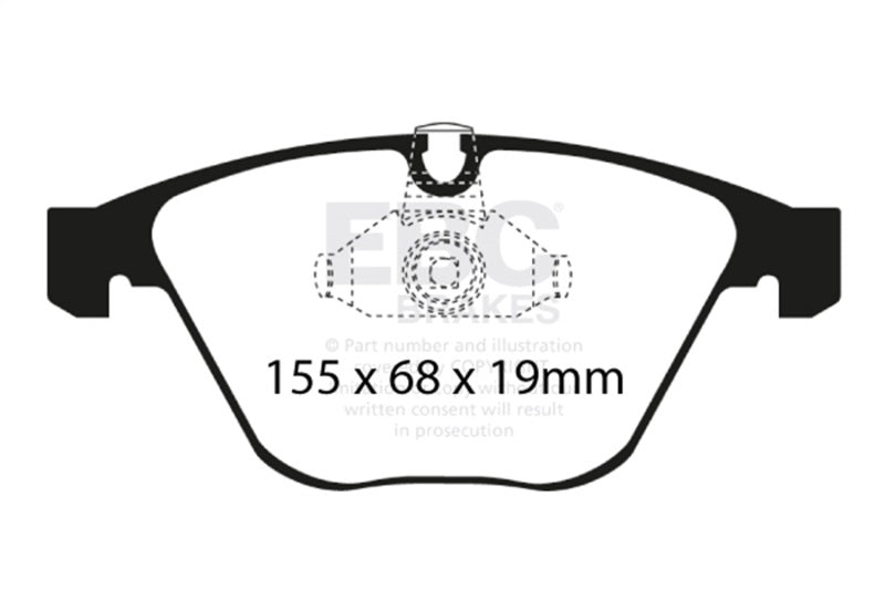 EBC 08-10 BMW M3 4.0 (E90) Yellowstuff Front Brake Pads DP41449R