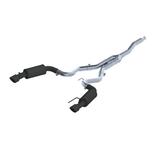 MBRP S7274BLK Cat-Back Exhaust System - 2015-2026 Ford Mustang 2.3L EcoBoost (Street) | Black Coated