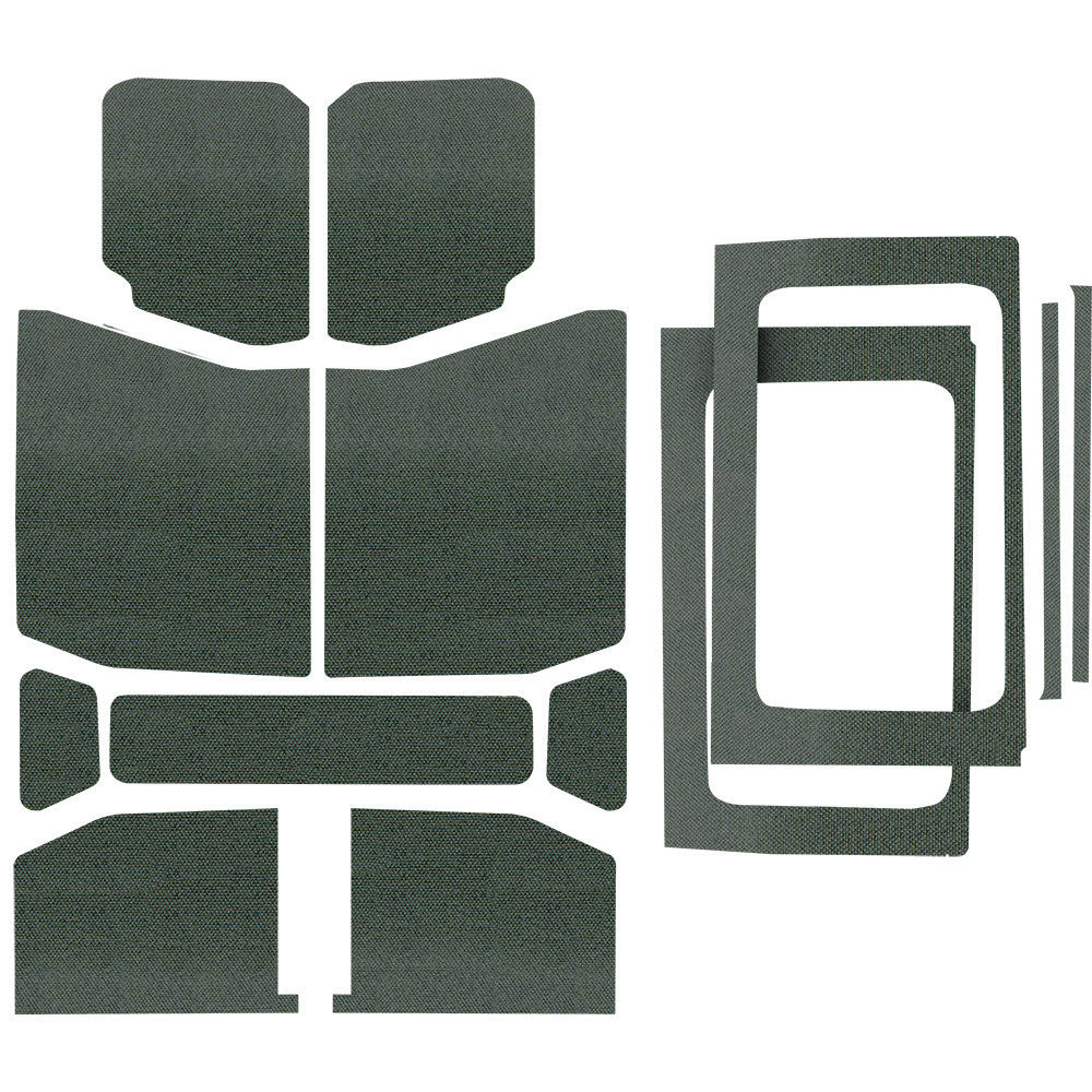 DEI for 2018-2023 Jeep Wrangler JL 4-Door Boom Mat Complete Headliner Kit - 13 Piece - Gray