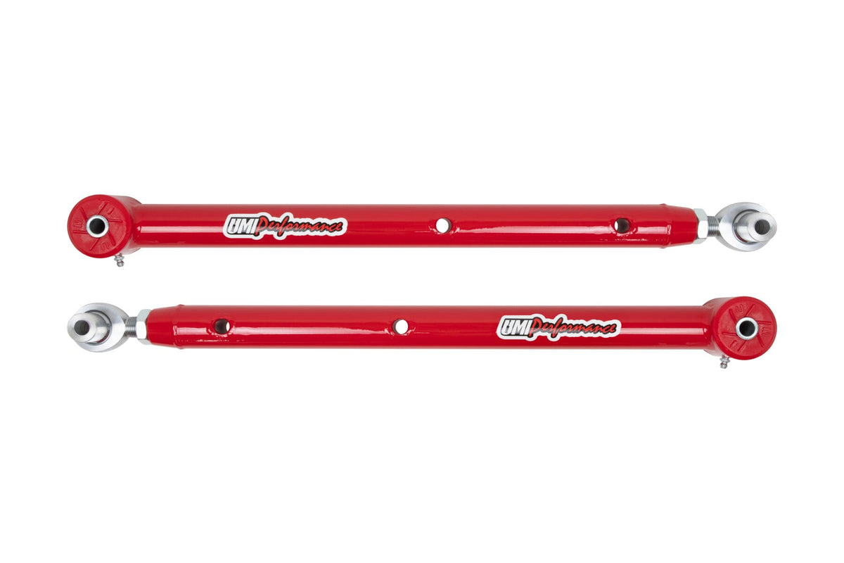 UMI Performance 4014-R Tubular Single Adjustable Lower Control Arms Red