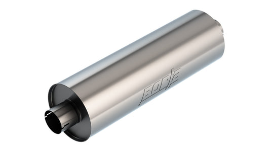 Borla 401662 Touring Muffler 3 in Center In/Out 7.75 in Round 24 in Body Notched