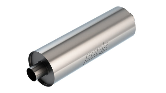Borla 401665 Touring Specialty Muffler 2.75 in Center In / Out Un-Notched (7.75 in Round, 24 in Body)