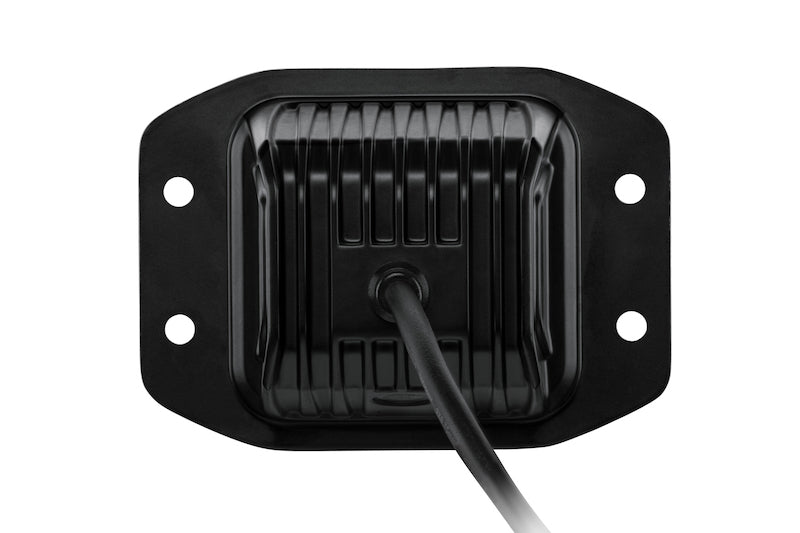 HELLA 358176831 Black Magic 3.2in LED Cube Kit - Flood Beam (Flush Mount)
