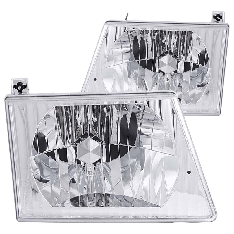 ANZO 1992-2007 Ford E-150 Econoline Crystal Headlights