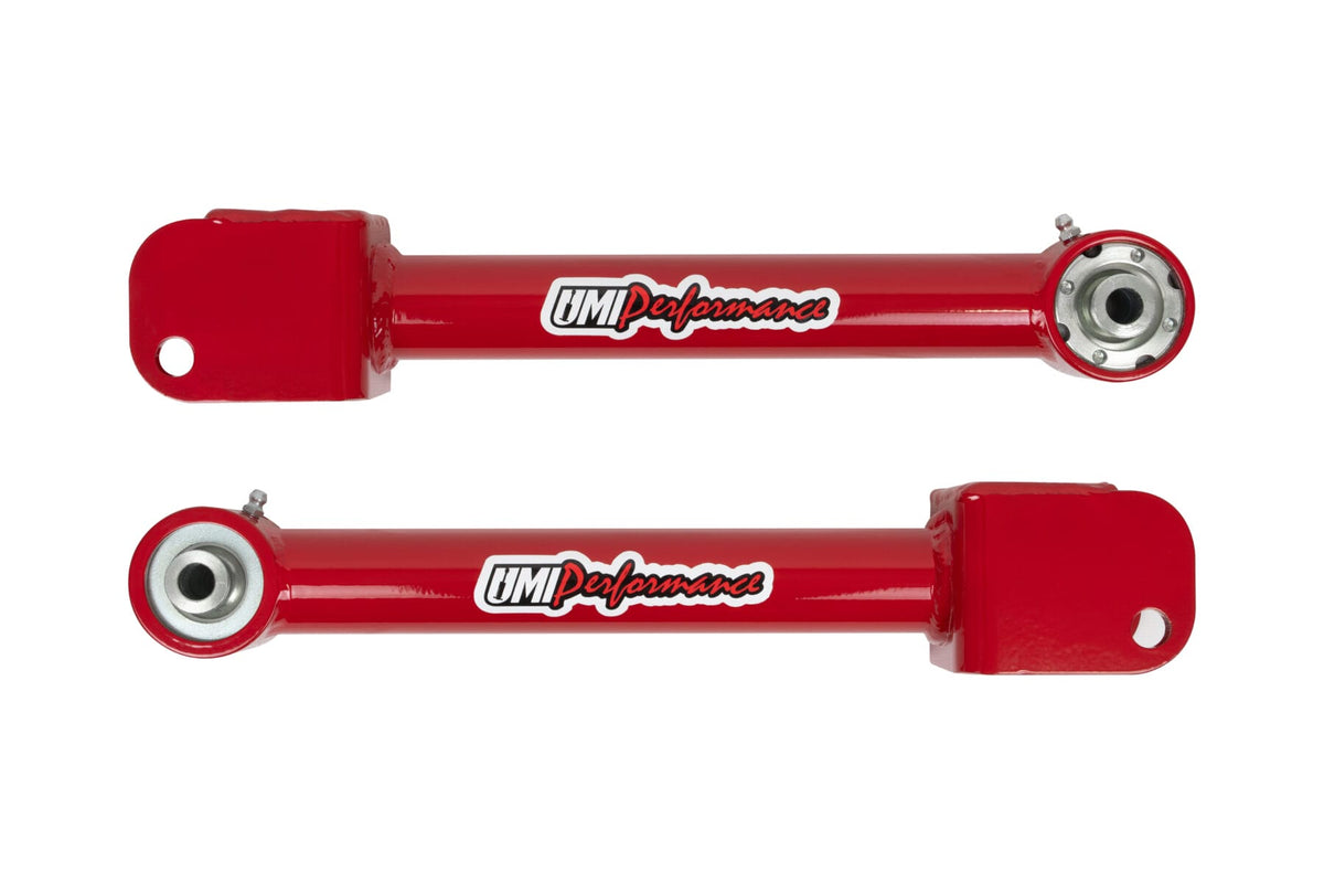 UMI Performance 4044-R Non Adjustable Upper Control Arms with Roto-Joint Red