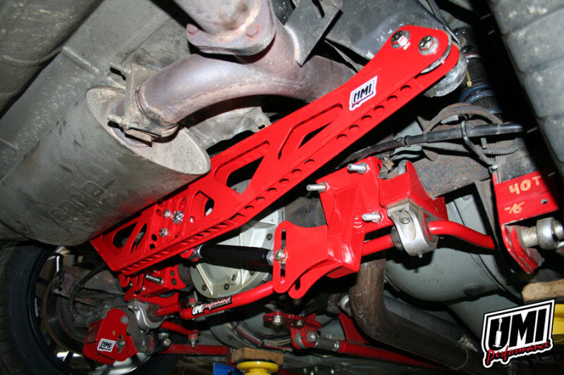 UMI Performance 2080-300-R Fabricated Watts Link 3in Axle Tubes Red