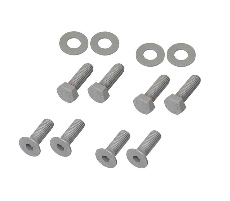 Kentrol 40572 Hood Hinge Pair for 2007-2018 Jeep Wrangler JK - Bare Grey