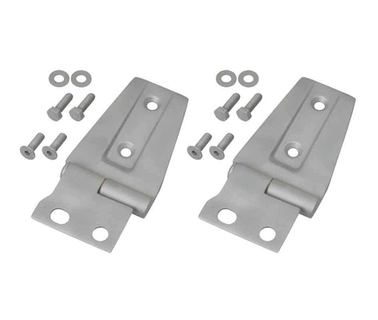 Kentrol 40572 Hood Hinge Pair for 2007-2018 Jeep Wrangler JK - Bare Grey