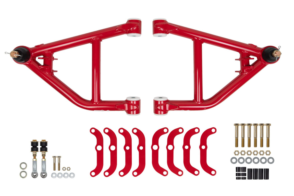 UMI Performance 4062-1-R Lower Front A-Arms Corner Max Tall Ball Joint Red