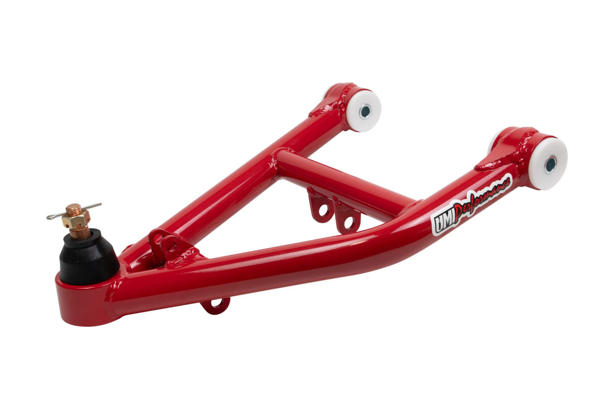 UMI Performance 4062-R Lower Front A-Arms Corner Max Standard Ball Joint Red