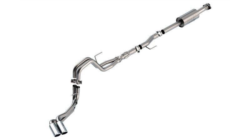 Borla 140875 F-150 2021 5.0L 4dr CC SB EC STB Lariat/KR/Platinum/LTD 3/2.25 DSE Cat-Back ATAK CHR Tips - #140875