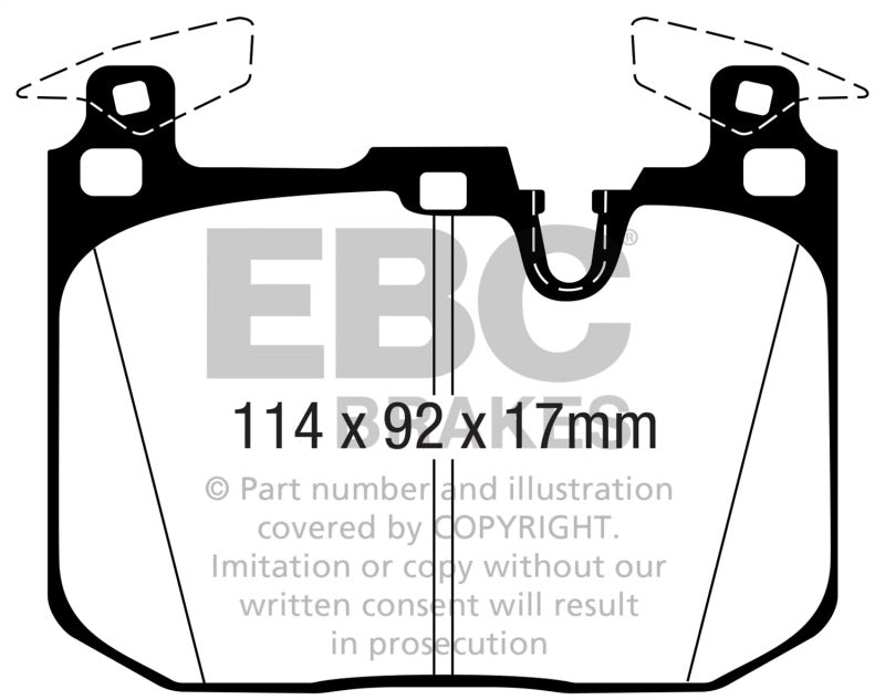 EBC 16-18 BMW M2 3.0L Turbo Redstuff Front Brake Pads DP32360C