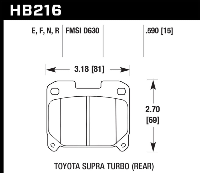 Hawk Performance HB216B.590 HPS 5.0 Street Brake Pads